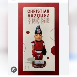 NIB Christian Vasquez Red Sox Gnome Collectible